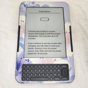 Amazon Kindle Floral Print 3rd Generation (Does Not Work)